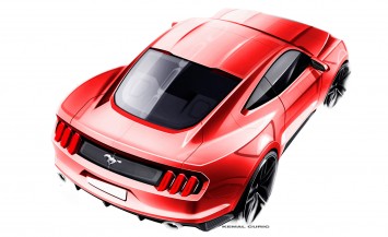 Ford Mustang Design Sketch by Kemal Curic