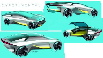 Opel Experimental Concept Design Sketches