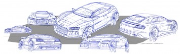 Audi Quattro Sport E-Tron Concept - Design Sketches