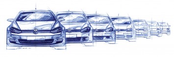 Volkswagen Golf Evolution - Design Sketch