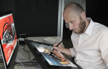 BMW Concept Z4 Design Process Design Sketching on the Cintiq