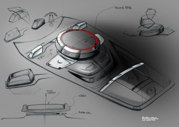 New Audi TT Interior Design Sketch Center tunnel and dashboard by Maximilian Kandler