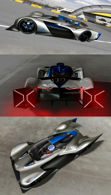Alpine Vision Gran Turismo Concept Design Sketch Renders by Bertrand Grisard