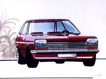 1972 Ford Fiesta Design Sketch