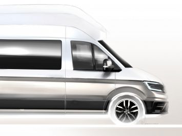 2018 Volkswagen California XXL camper Design Sketch Detail