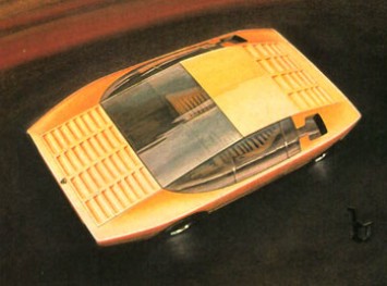 1974 Lamborghini Bravo Design Sketch