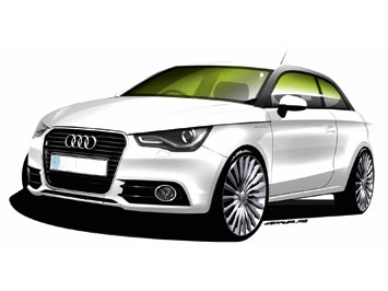 Audi A1 e tron design sketch