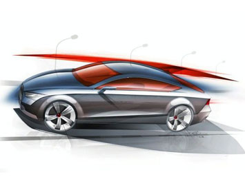 Audi A7 design sketch