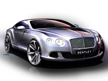 Bentley Continental GT Design Sketch