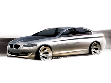 BMW 5 Series Design Sketch