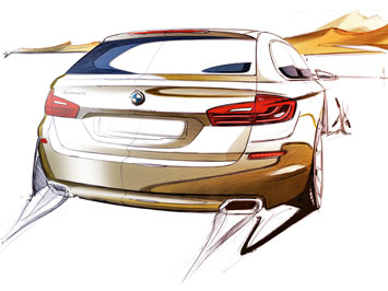 BMW 5 Series Touring Design Sketch