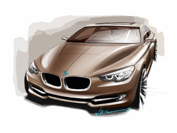 BMW Concept 5 Series GT Design Sketch