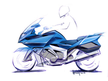 BMW K 1600 GT Design Sketch