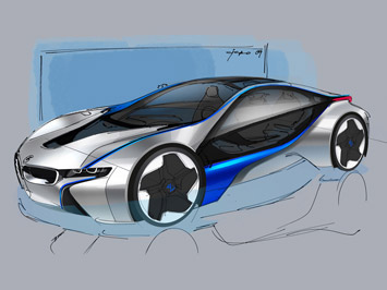 BMW Vision EfficientDynamics Design Sketch