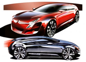 Citroen C Metisse Design Sketches