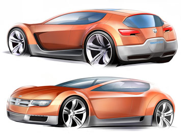 Dodge ZEO Concept design sketches