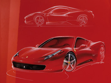 Ferrari458 Italia Design Sketch