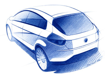 Fiat Bravo Design Sketch