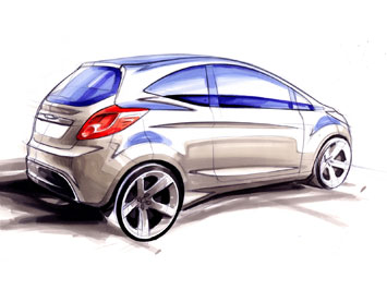 Ford Ka Design Sketch