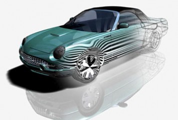 Ford Thunderbird Concept ICEM Surf rendering