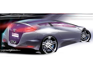 Honda CR Z Hybrid Concept Design Sketch