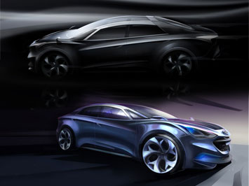 Hyundai i flow Concept Design Sketches