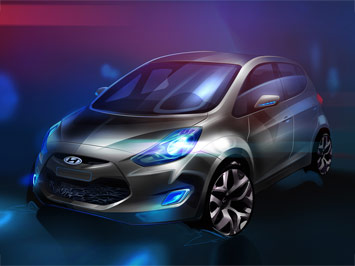 Hyundai ix20 Concept Design Sketch