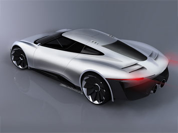 Jaguar C X75 Concept Design Sketch