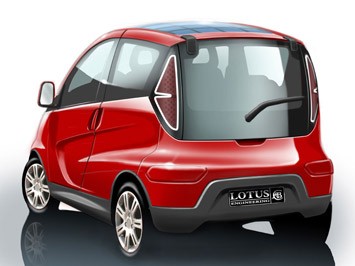 Lotus City Car Design Sketch