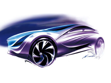 Mazda Kazamai Concept design sketch
