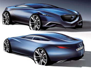 Mazda Shinari Concept Design Sketches