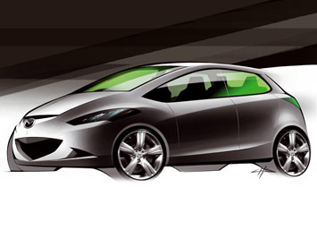 Mazda2 Design Sketch