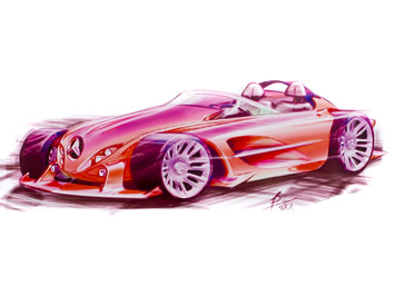 Mercedes-Benz Concept design sketch