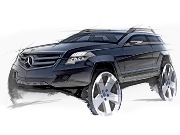 Mercedes-Benz GLK Design Sketch