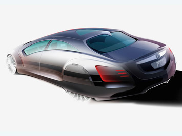 Mercedes F700 Concept design sketch