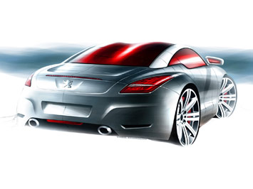 Peugeot RCZ Design Sketch