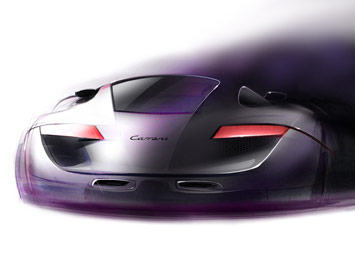 Porsche design sketch by Tommy Forsgren