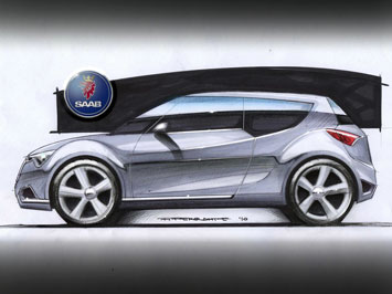 Saab 91 Design Sketch