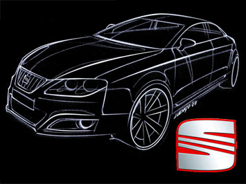 Seat Sedan Design Sketch