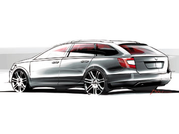 Skoda Superb Combi Design Sketch