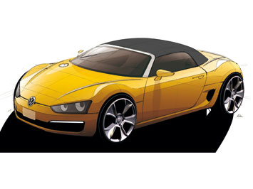 VW Concept BlueSport Design Sketch