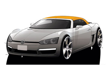 VW Concept BlueSport Design Sketch