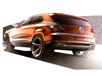 VW Tiguan Design Sketch