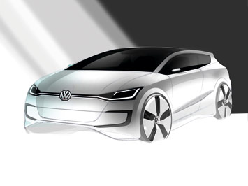 VW Up! Lite Concept Design Sketch