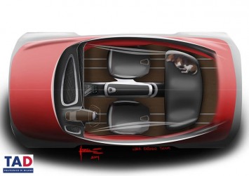Audi Q0 Concept Interior Design Sketch by Hazael Estrada from TAD