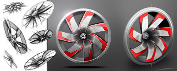 Bell and Ross AeroGT Concept - Wheel Design Sketches