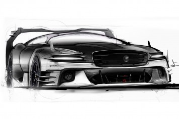 Bertone Jaguar B99 Concept GT Design Sketch
