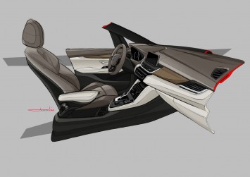 BMW 2 Series Active Tourer - Interior Design Sketch