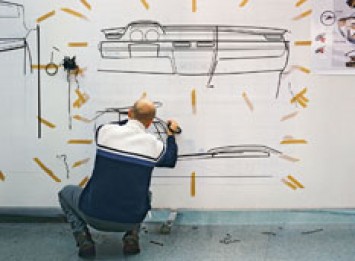 Tape drawing by Nader Faghihzadeh