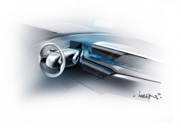BMW i3 Concept Interior Design Sketch